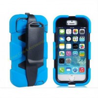 Estuche Iphone 5 ó 5s con clip correa desmontable diseño único de robot 2 en 1